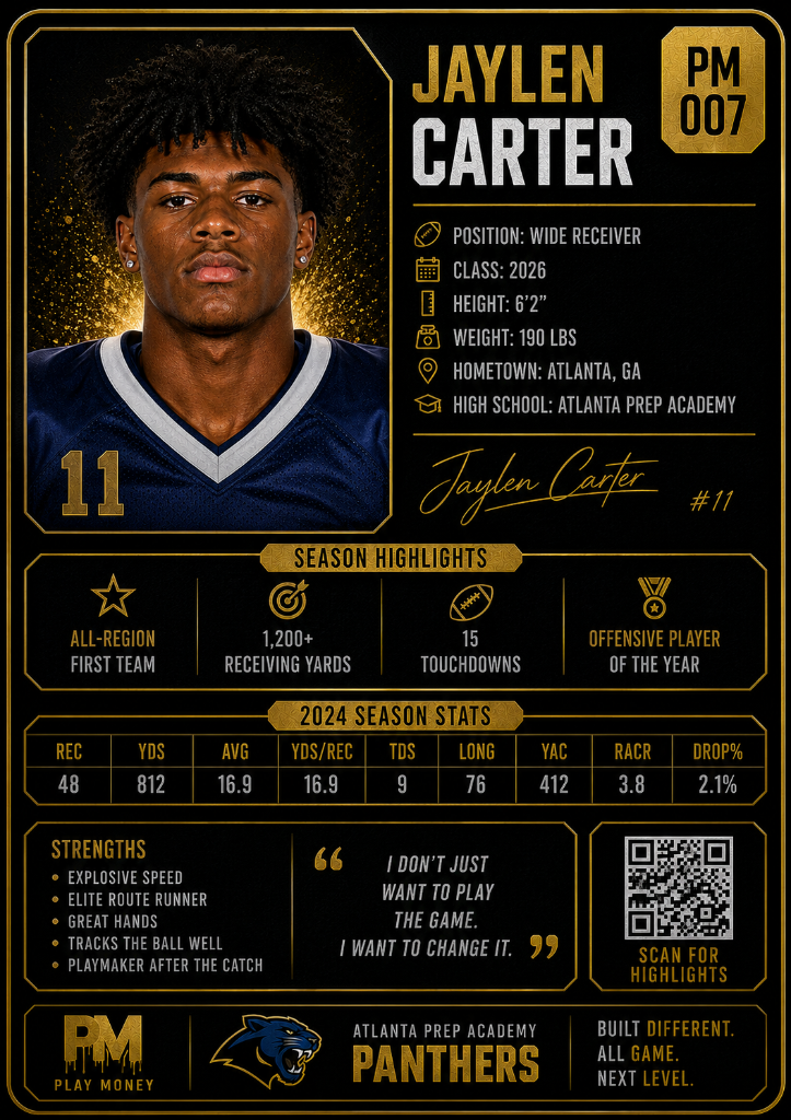 CREATE YOUR PLAYER CARD back