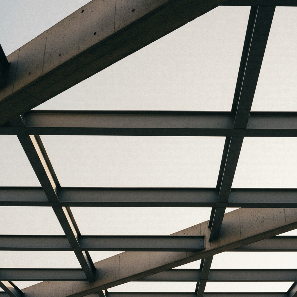 Architectural concrete edge meeting sky