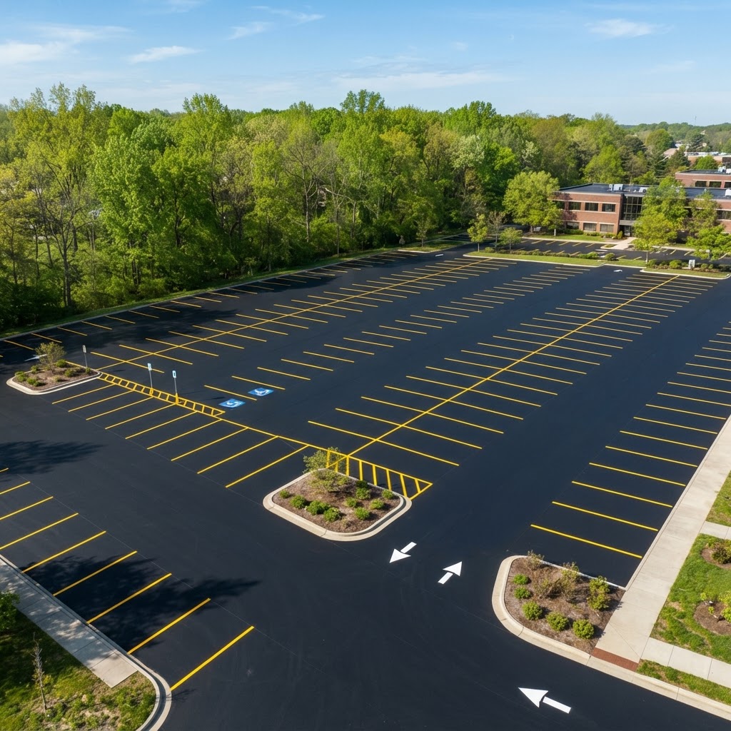 Why Spring Is the Best Time for Parking Lot Resealing and Striping