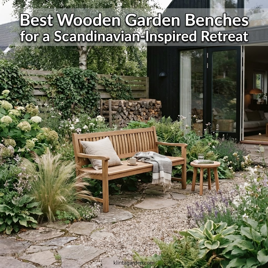 Best Wooden Garden Benches for a Scandinavian-Inspired Retreat