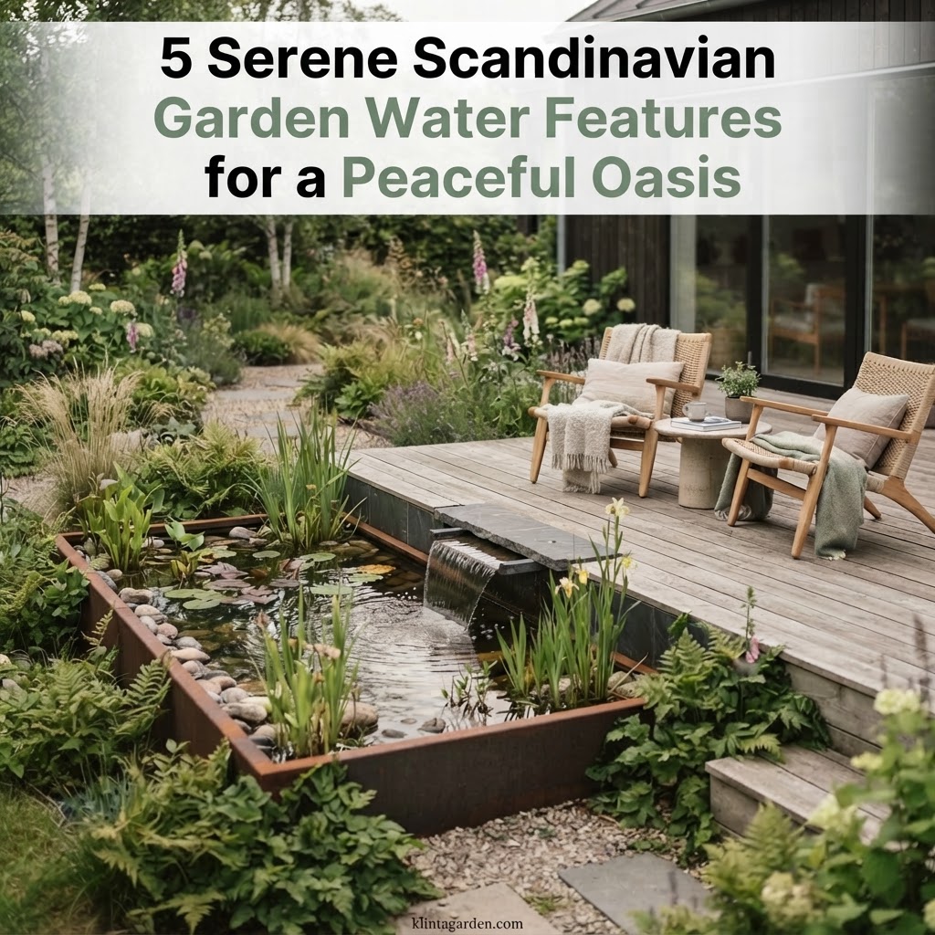 5 Serene Scandinavian Garden Water Features for a Peaceful Oasis