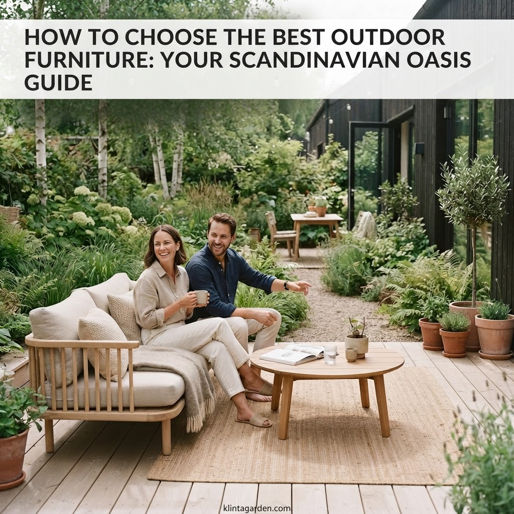 How to Choose the Best Outdoor Furniture: Your Scandinavian Oasis Guide