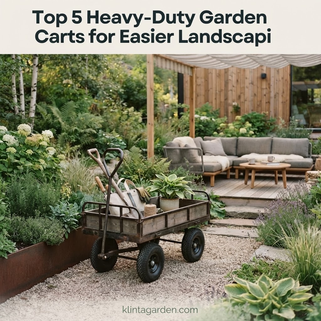 Top 5 Heavy-Duty Garden Carts for Easier Landscaping