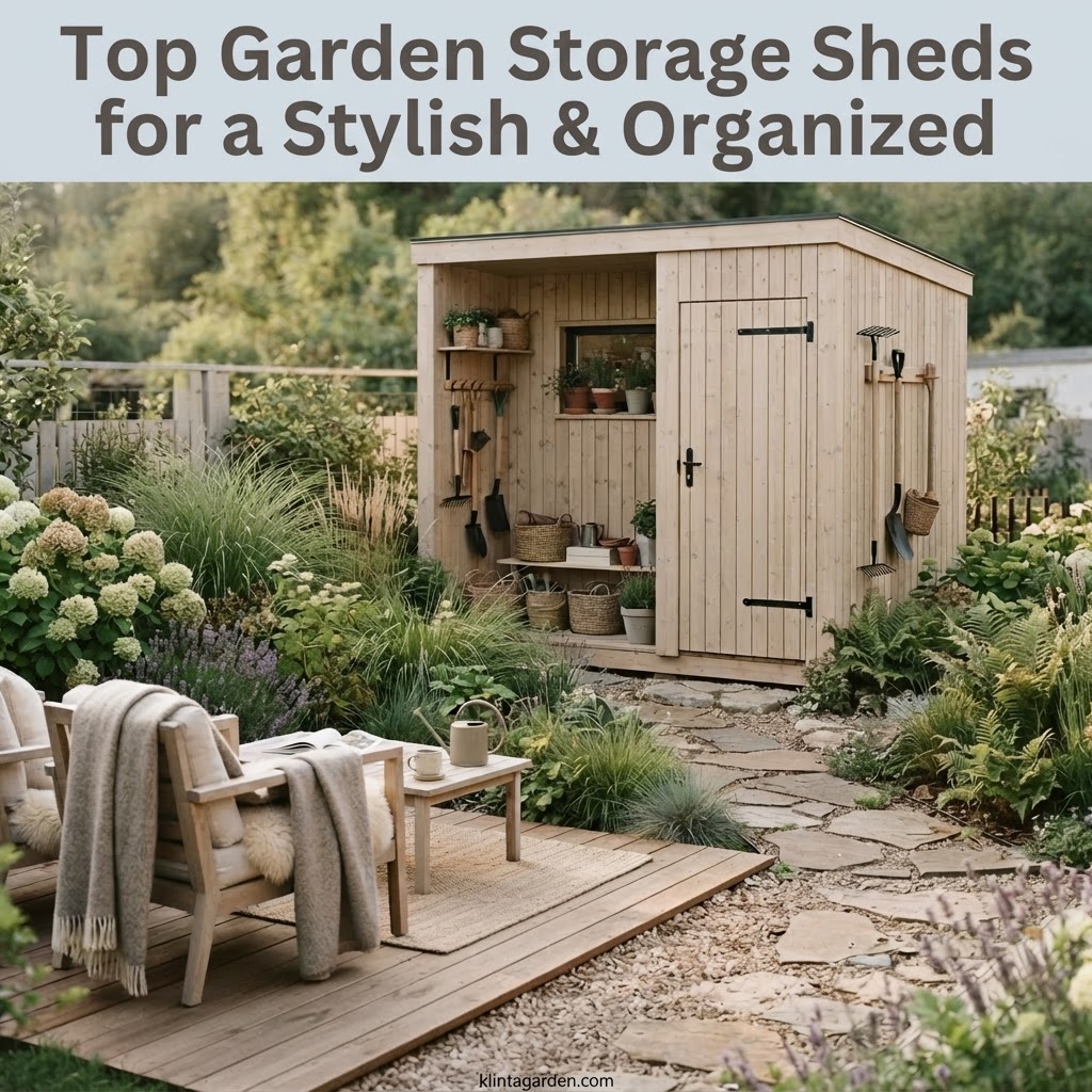 Top Garden Storage Sheds for a Stylish & Organized Outdoor Space