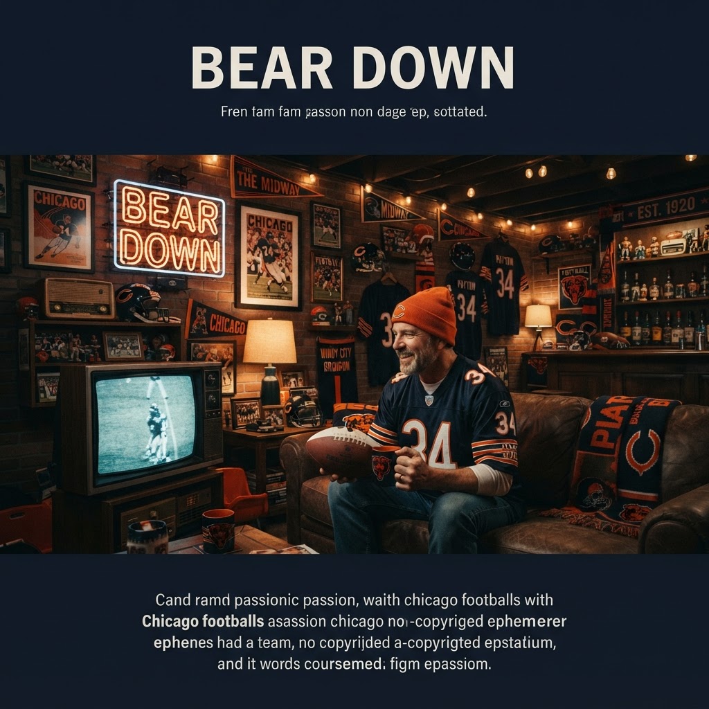 How to Create the Ultimate Chicago Bears Fan Cave