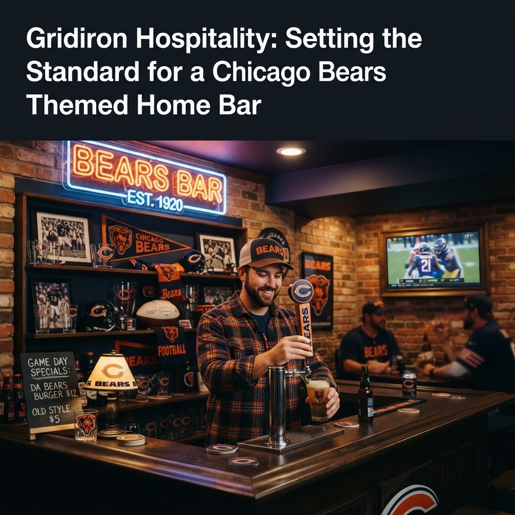 How to Build the Ultimate Chicago Bears Home Bar: Fan Cave Ideas