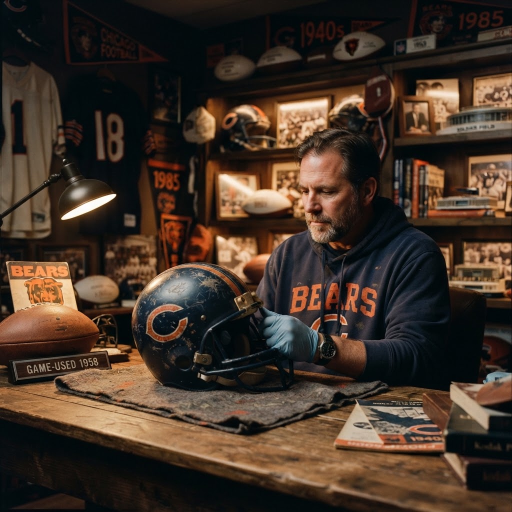 Gridiron Relics: The Art and Strategy of Collecting Chicago Bears Game-Used Equipment