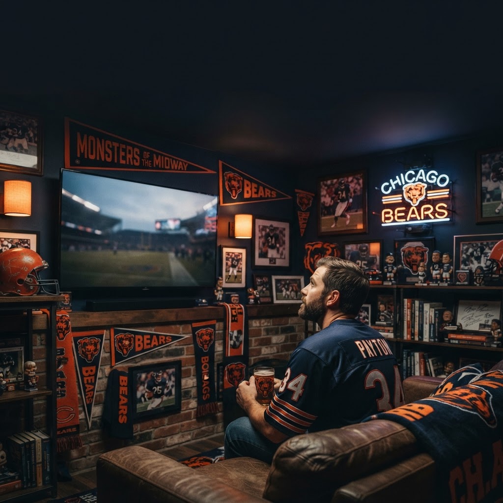 Transform Your Space: Ultimate Chicago Bears Fan Cave Ideas