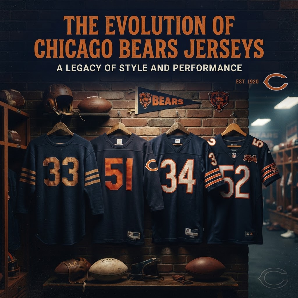 Discover the Style Evolution of Chicago Bears Jerseys Over the Decades