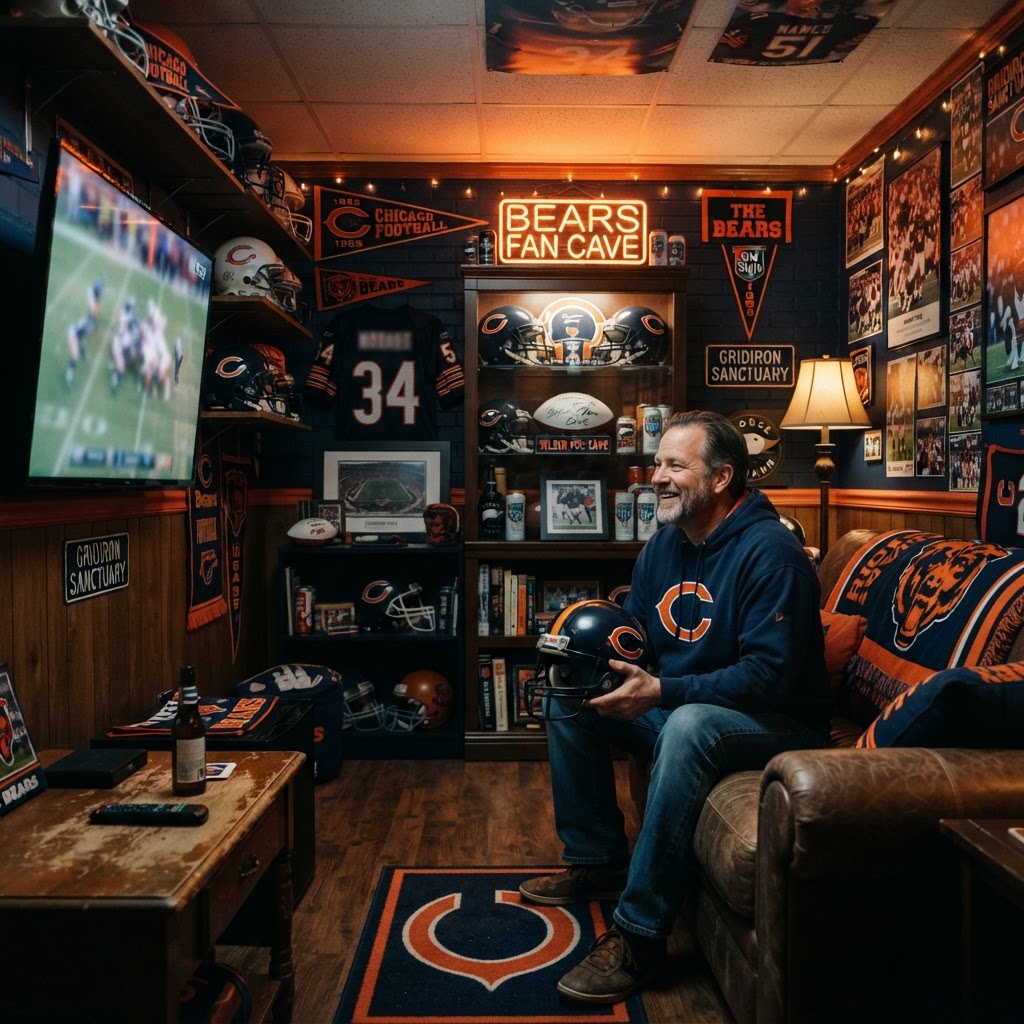 Gridiron Sanctuary: The Ultimate Guide to Designing Your Chicago Bears Fan Cave