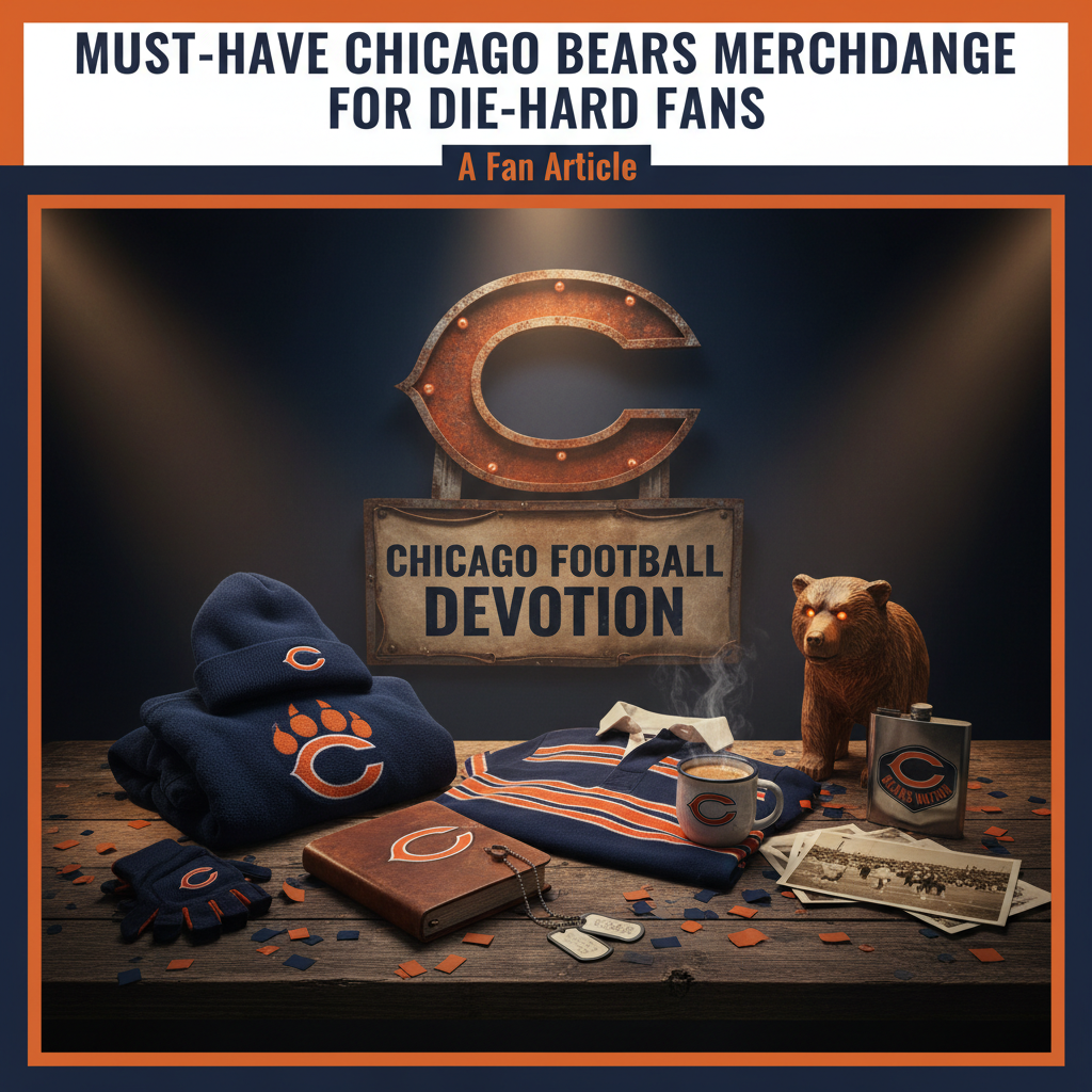 Must-Have Chicago Bears Merchandise for Die-Hard Fans