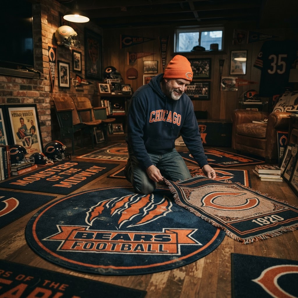 Gridiron Accents: The Ultimate Guide to Chicago Bears Rug and Floor Mat Collecting