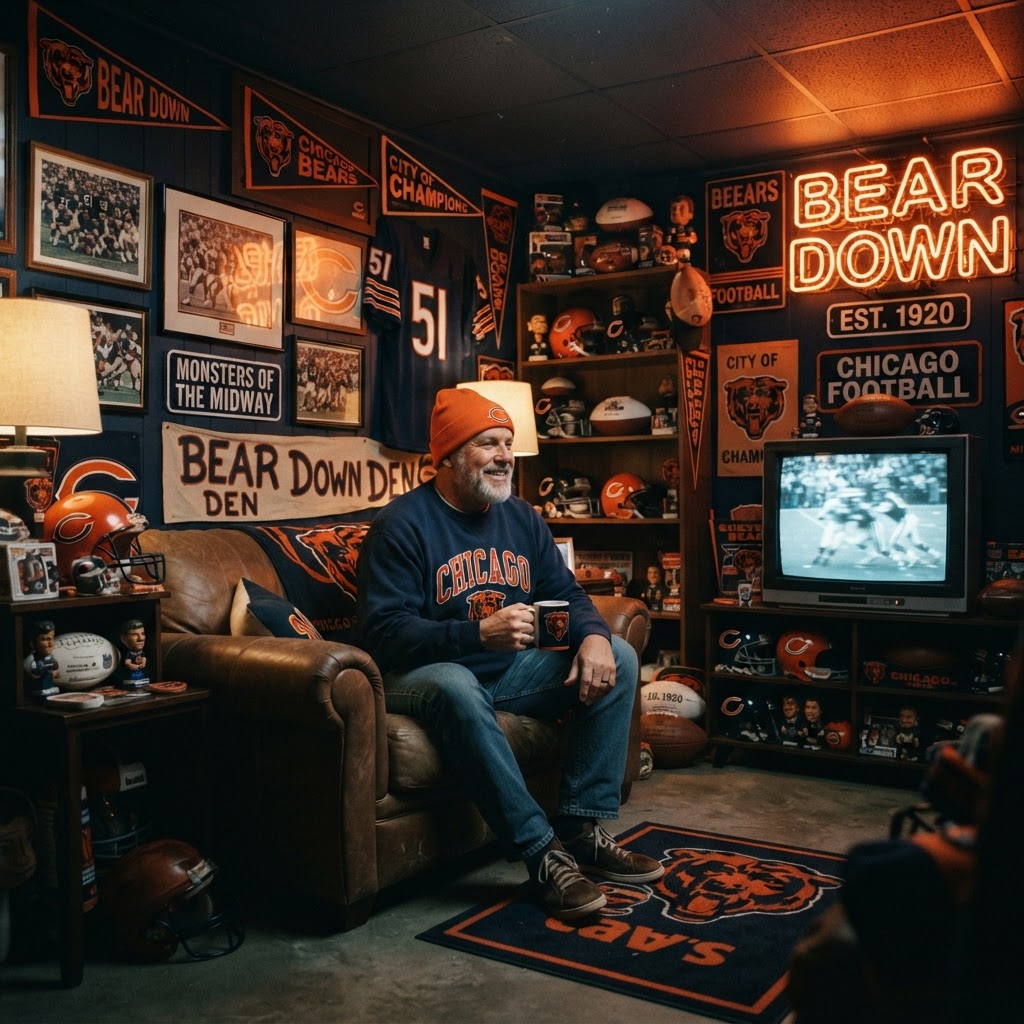 Bear Down Your Den: Crafting the Ultimate Chicago Bears Fan Cave