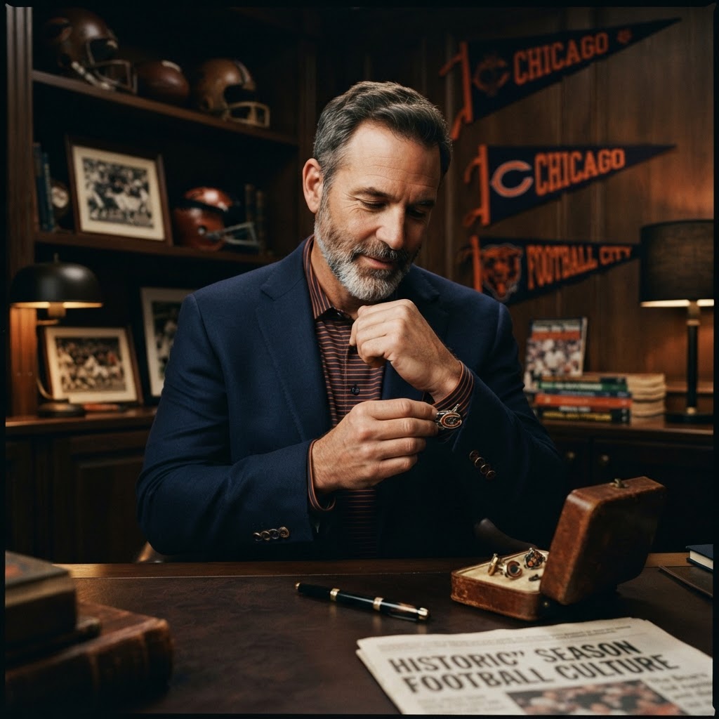 Gridiron Elegance: A Connoisseur’s Guide to Chicago Bears Commemorative Cufflinks
