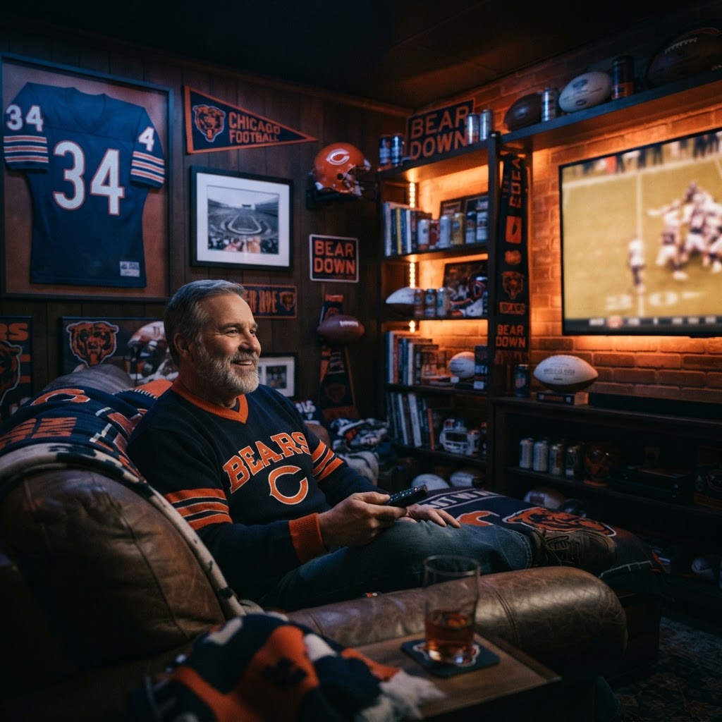 Gridiron Illumination: Crafting the Perfect Chicago Bears Fan Cave Lighting