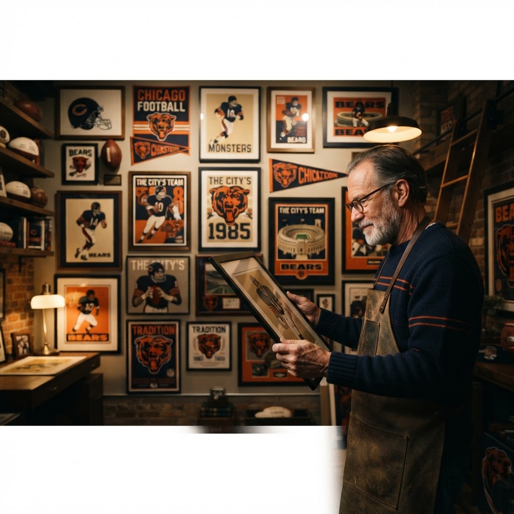 Monsters on the Wall: Curating a Chicago Bears Commemorative Art Gallery