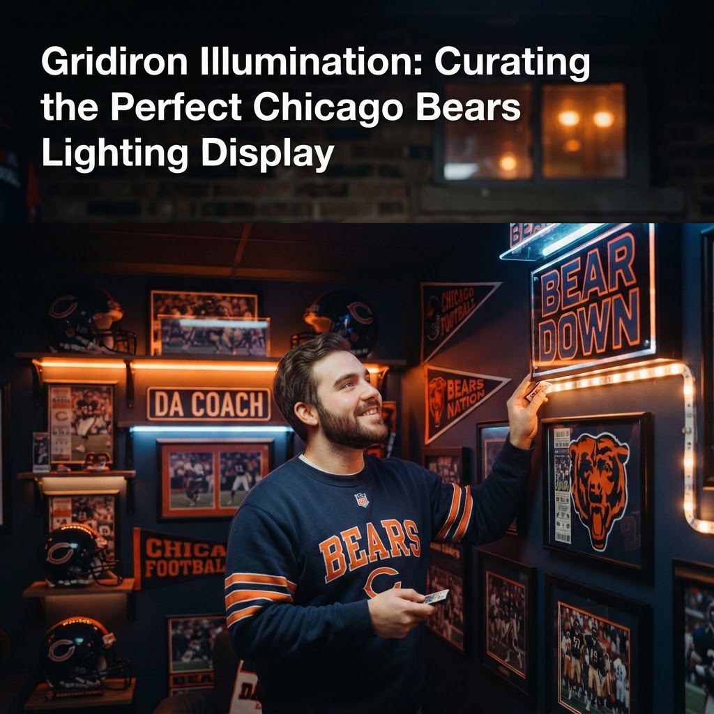 Chicago Bears Fan Cave Ideas: Lighting Your Way to Game Day Victory
