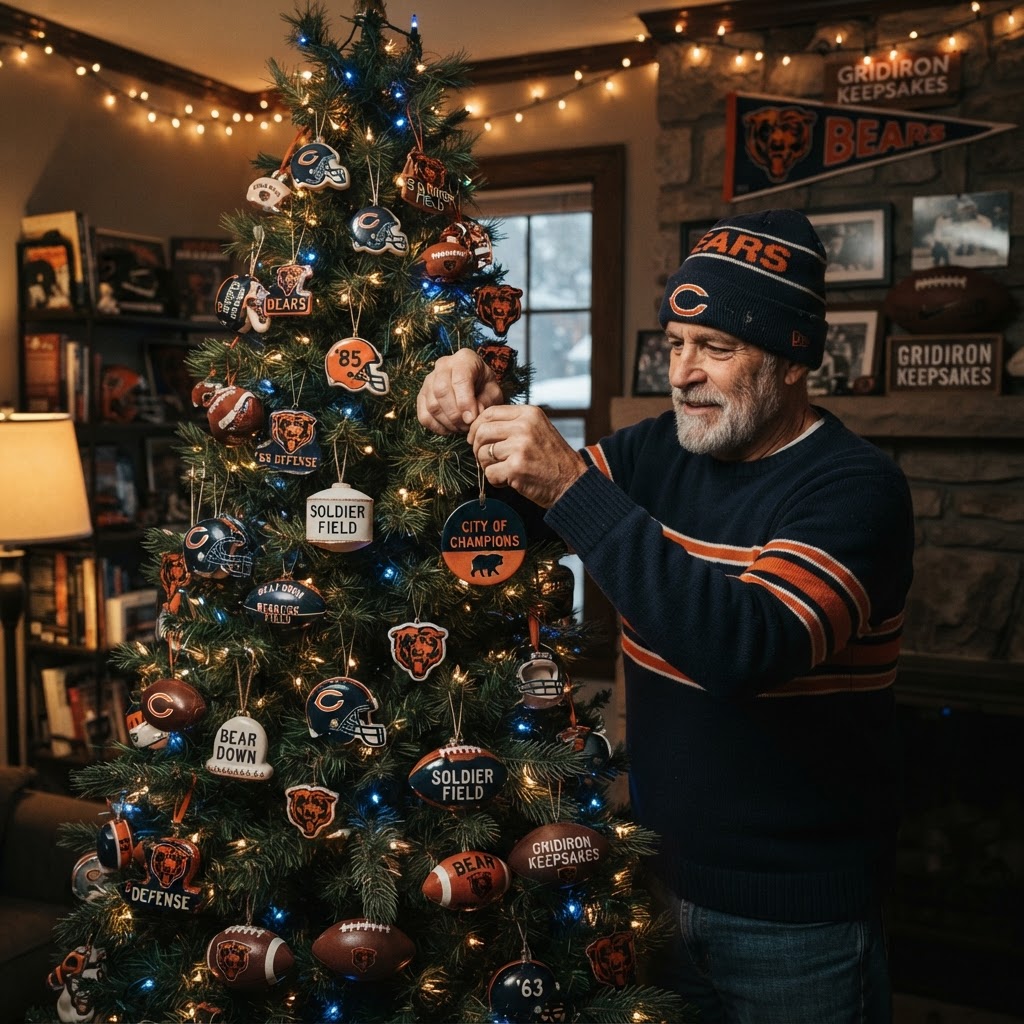 Gridiron Keepsakes: The Definitive Guide to Chicago Bears Christmas Ornament Collecting