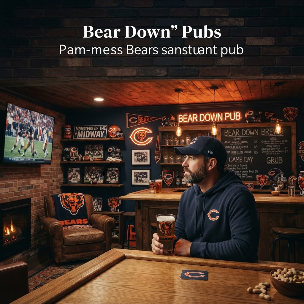 Design the Ultimate Chicago Bears Basement Pub: Fan Cave Ideas