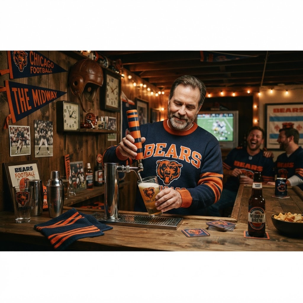 Gridiron Hospitality: The Ultimate Guide to Curating Chicago Bears Themed Barware