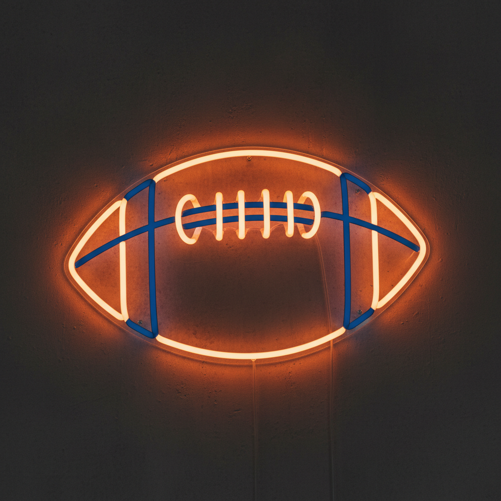 LED Neon Football Sign