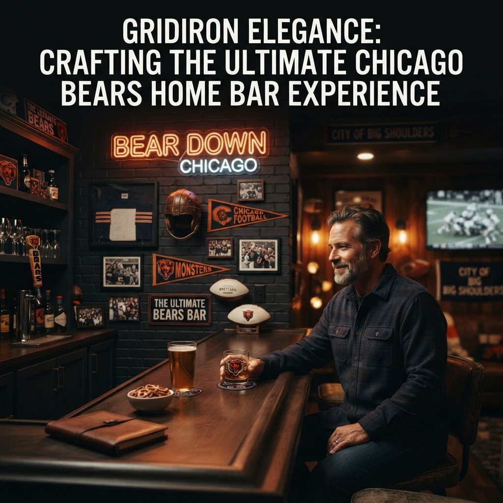 How to Build the Ultimate Chicago Bears Home Bar: Fan Cave Essentials
