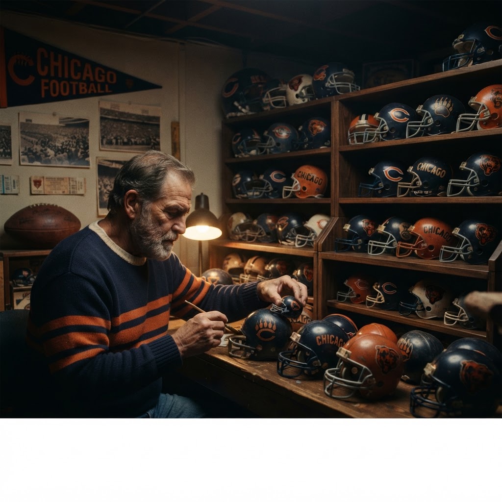 Gridiron Curiosities: The Hidden World of Chicago Bears Mini-Helmet Collecting
