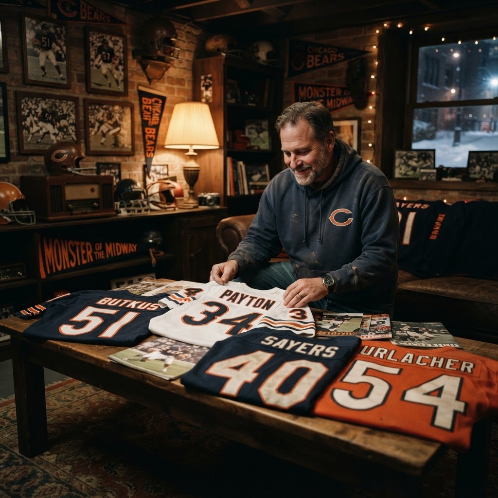 Gridiron Garb: A Collector's Guide to Authentic Chicago Bears Throwback Jerseys