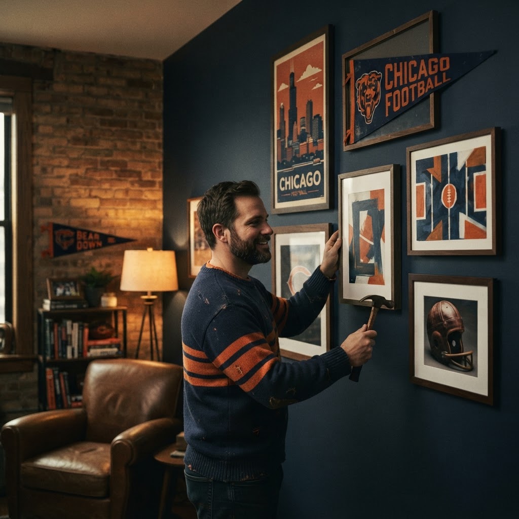 Level Up Your Fan Cave: The Ultimate Chicago Bears Wall Art Decor Guide