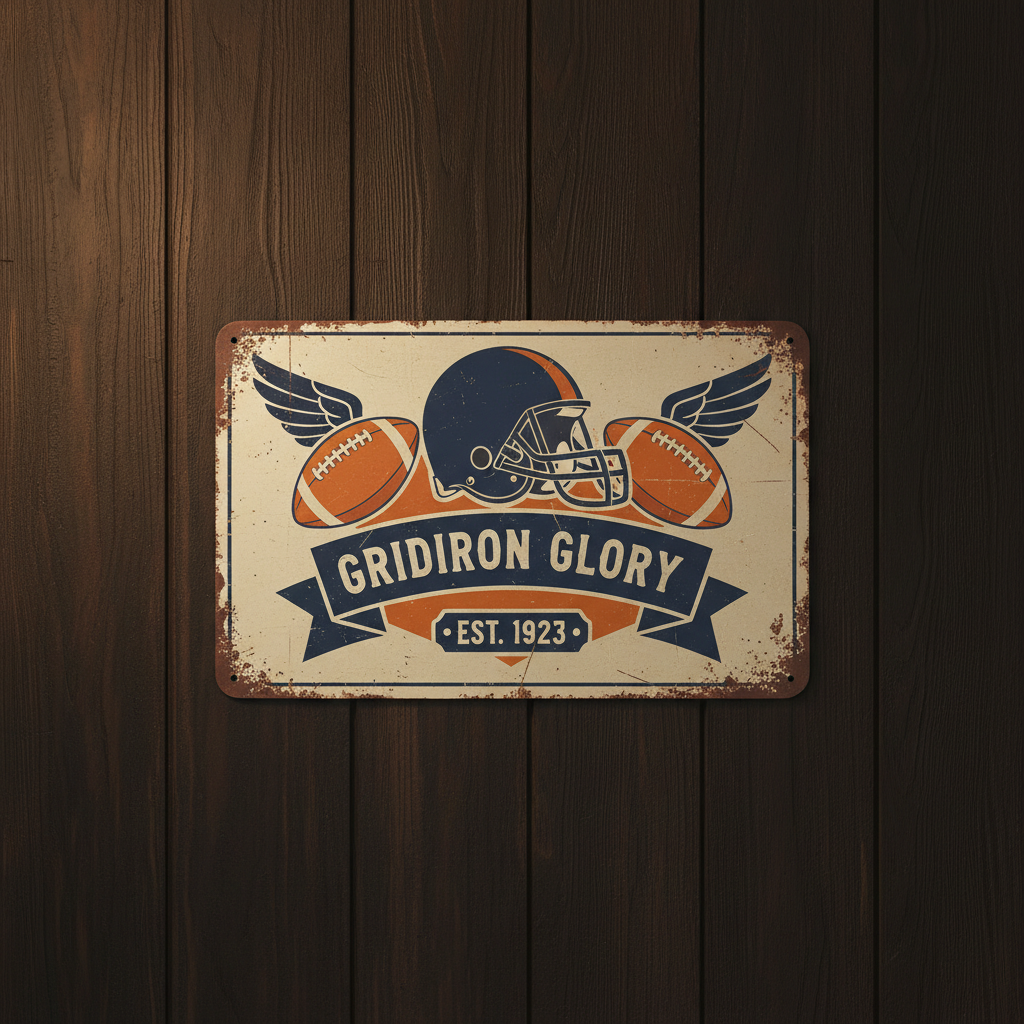 Retro Metal Wall Sign