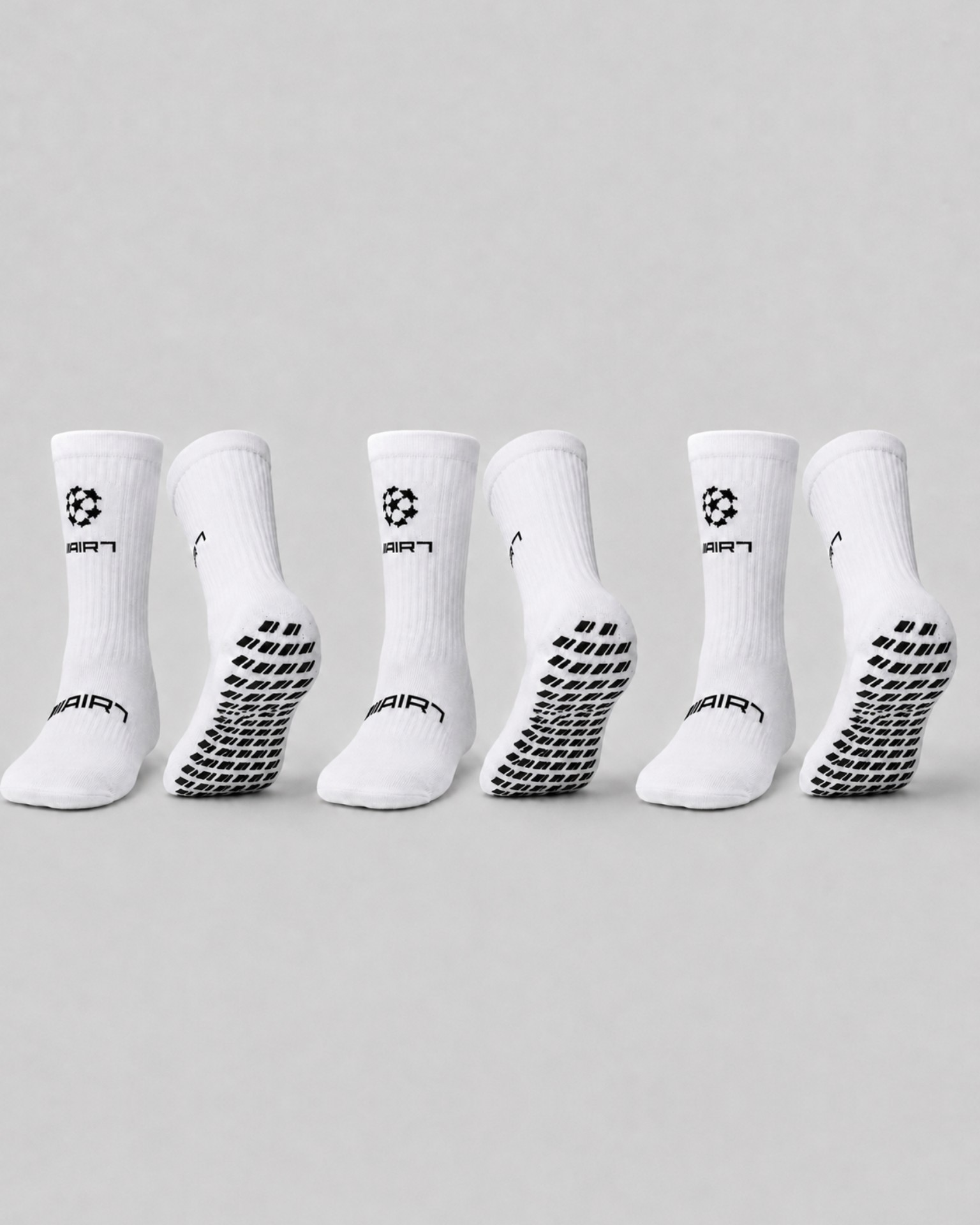 Air7 Gripsocks 3er-Pack White/Black von AIR7