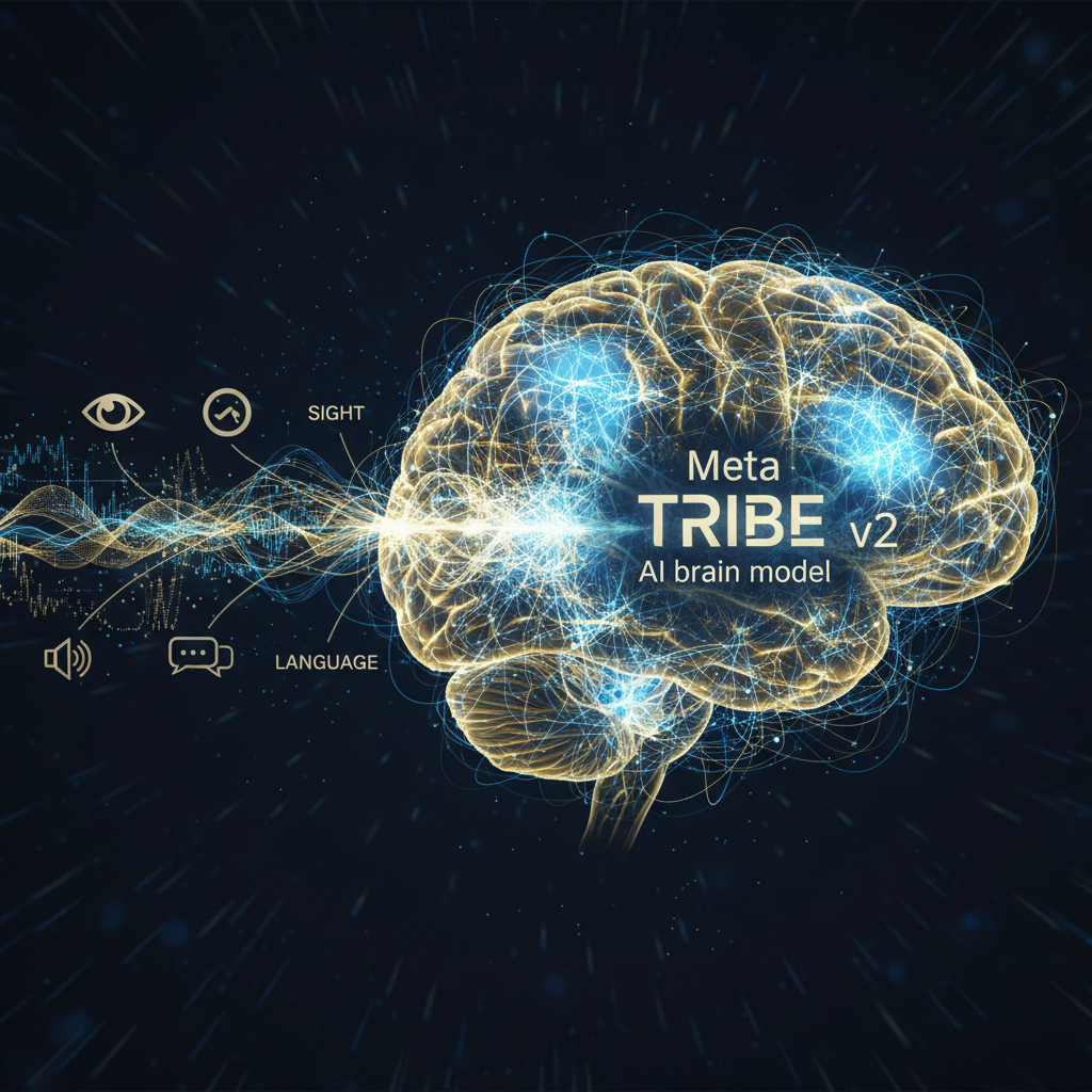 TRIBE v2: Meta's Predictive Foundation Model That Predicts Brain Responses to Sight, Sound, and Language