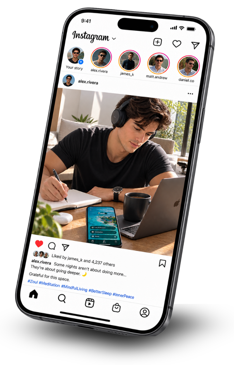 Zoul shared in a social post on a phone