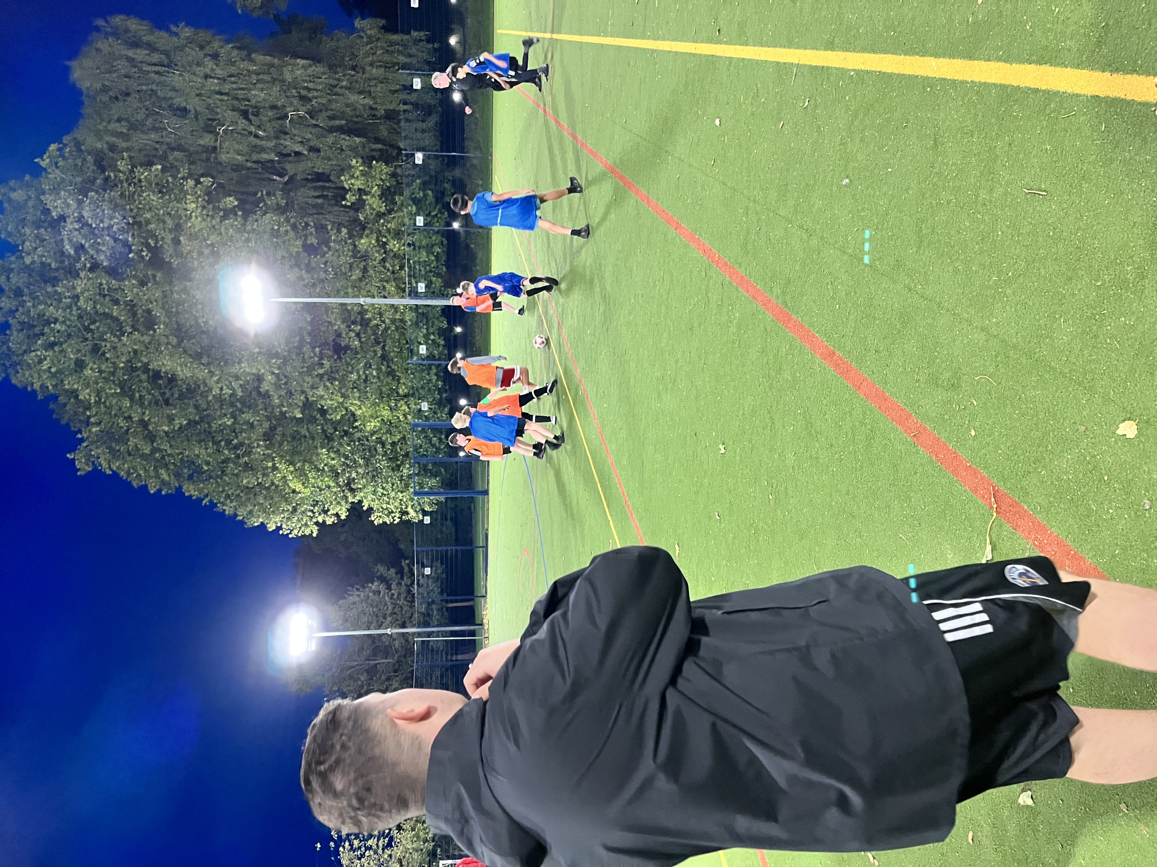 Onside training session under floodlights