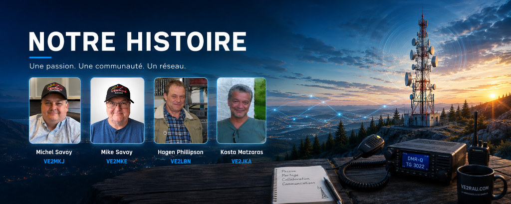 Notre histoire — Les membres fondateurs de DMR-Q VE2RAU