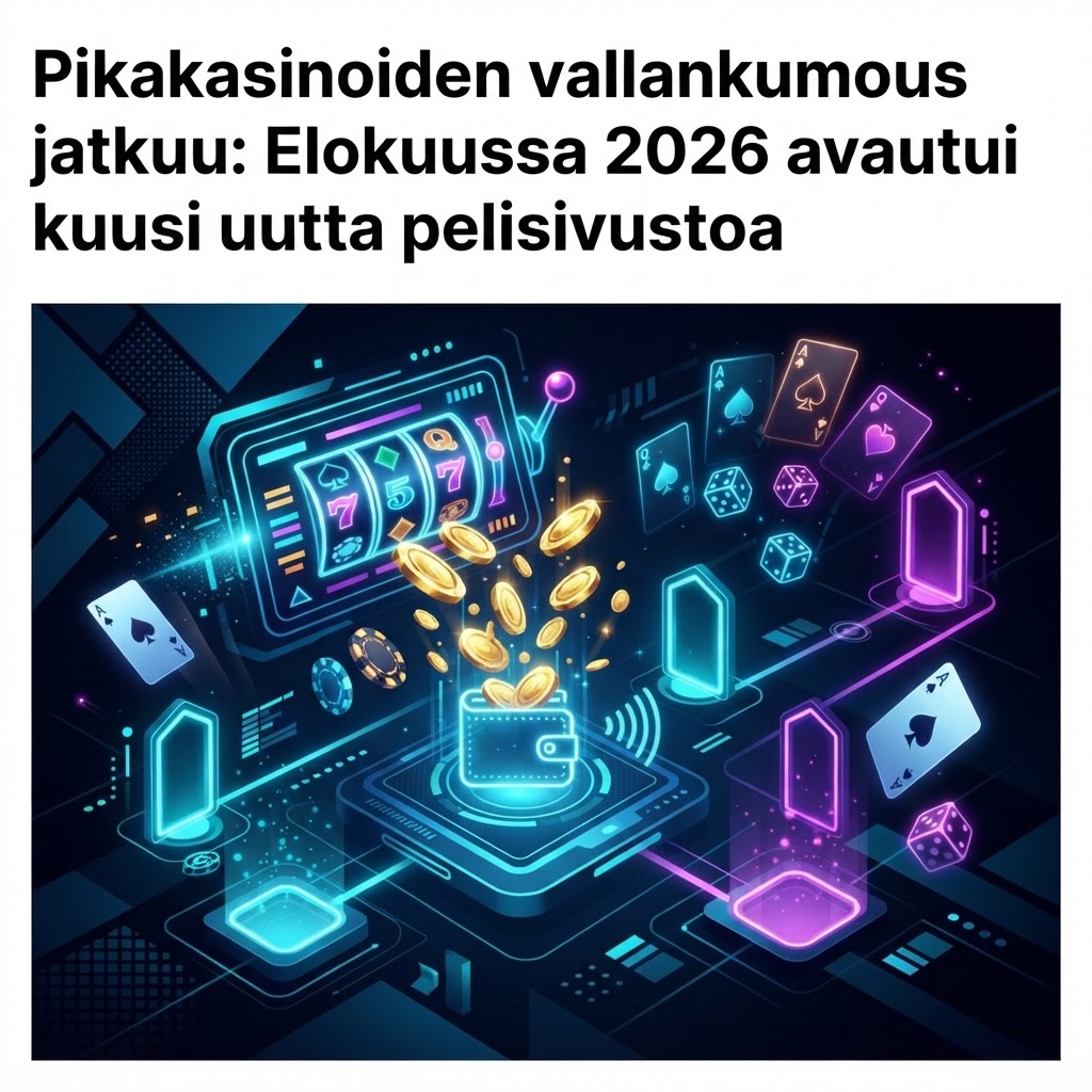 Pikakasinoiden vallankumous jatkuu: Elokuussa 2026 avautui kuusi uutta pelisivustoa