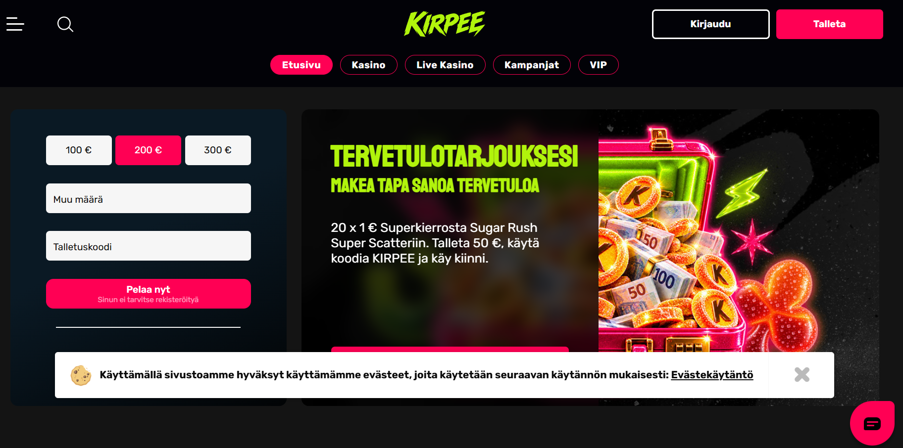 Kirpee arvostelu – kokemukset ja bonukset
