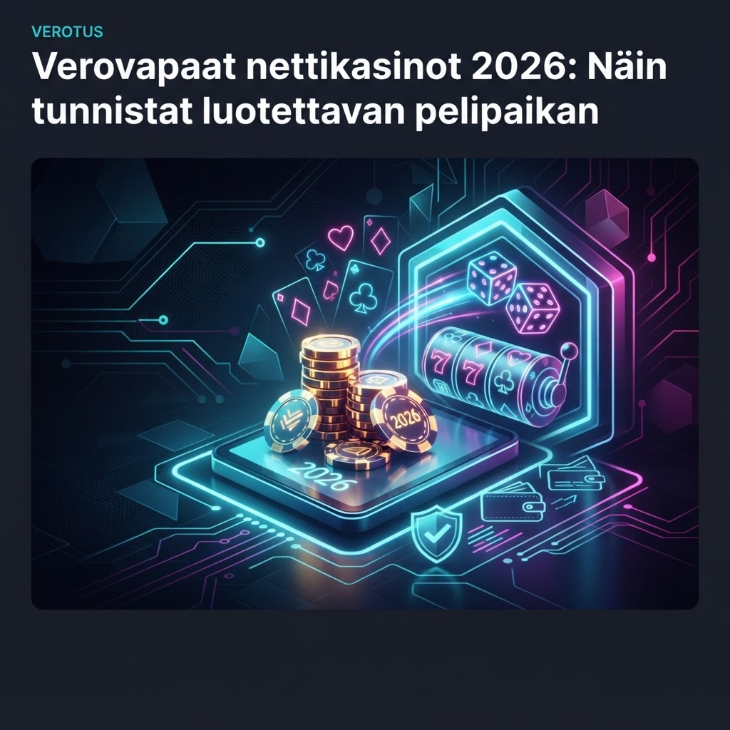 Verovapaat nettikasinot 2026: Näin tunnistat luotettavan pelipaikan