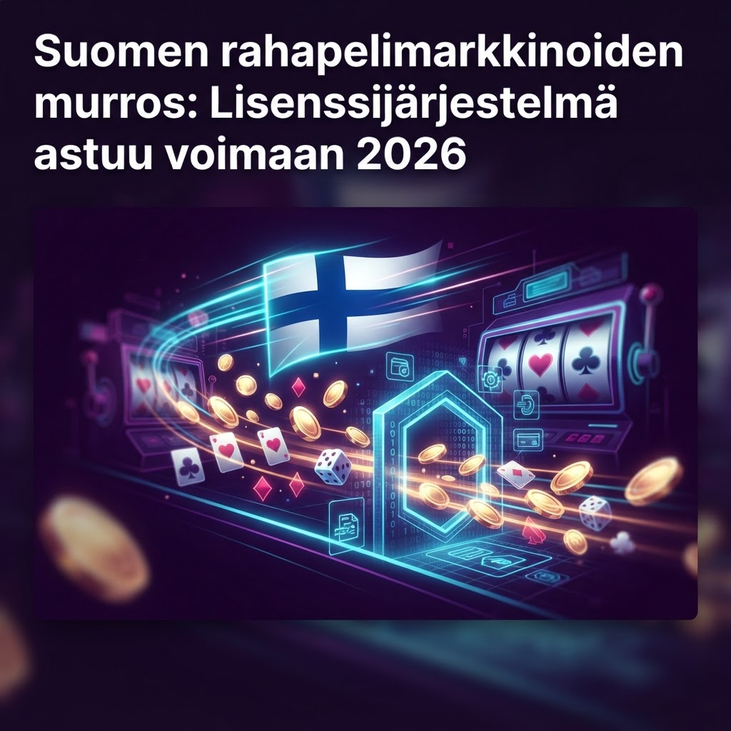 Suomen rahapelimarkkinoiden murros: Lisenssijärjestelmä astuu voimaan 2026