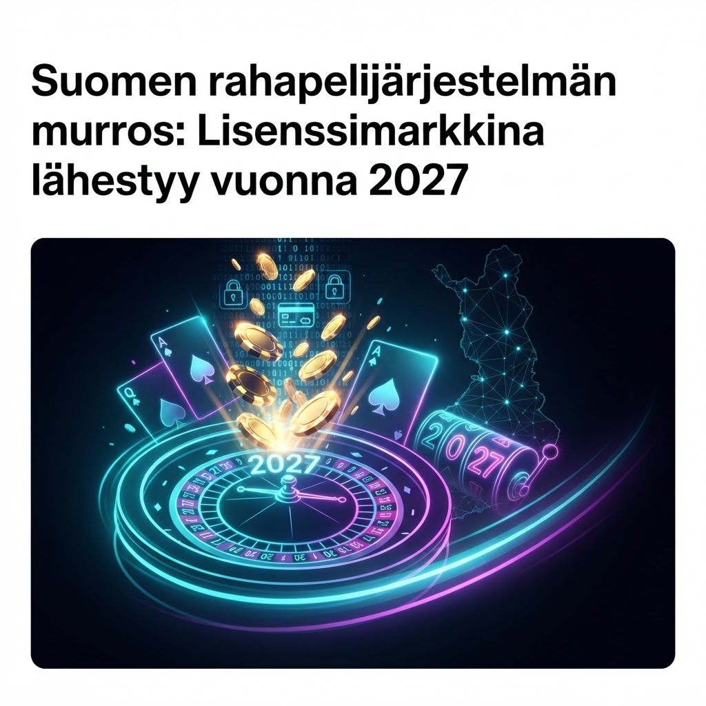 Suomen rahapelijärjestelmän murros: Lisenssimarkkina lähestyy vuonna 2027