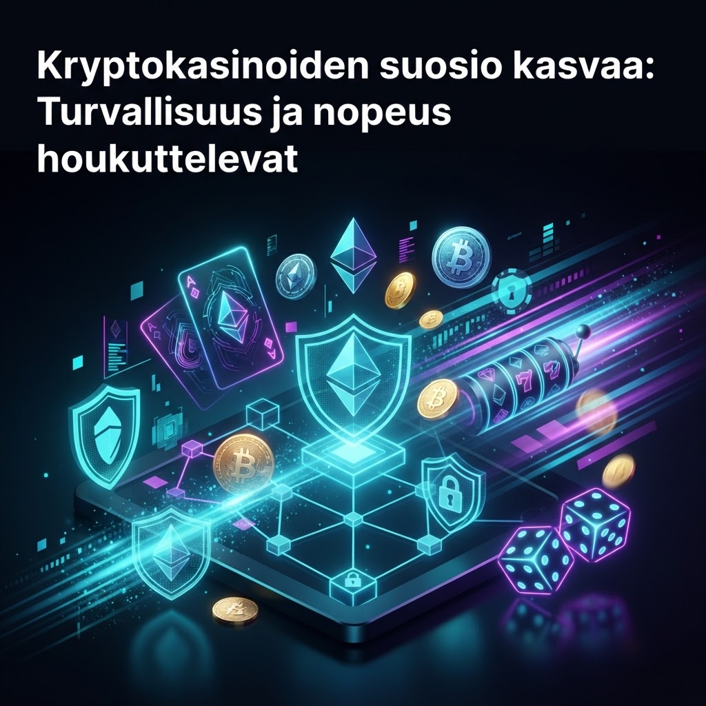 Kryptokasinoiden suosio kasvaa: Turvallisuus ja nopeus houkuttelevat