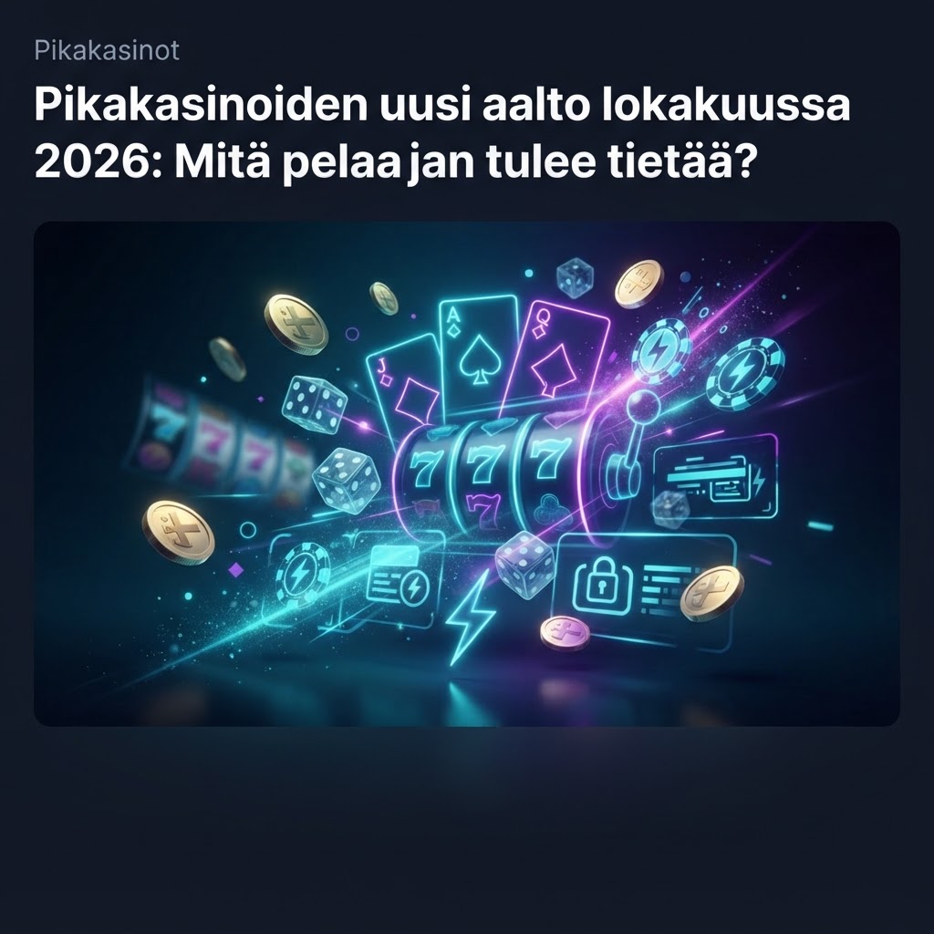 Pikakasinoiden uusi aalto lokakuussa 2026: Mitä pelaajan tulee tietää?