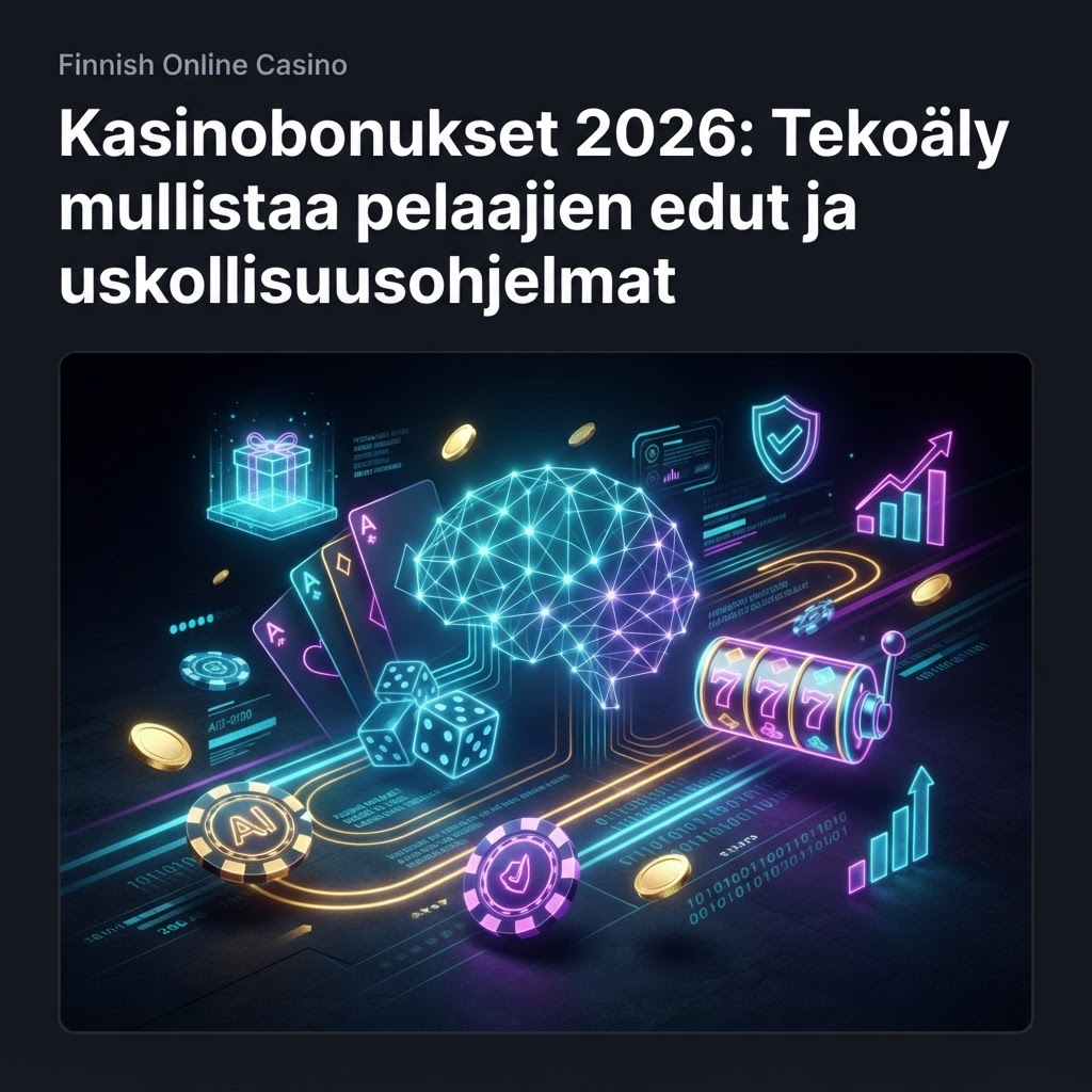 Kasinobonukset 2026: Tekoäly mullistaa pelaajien edut ja uskollisuusohjelmat