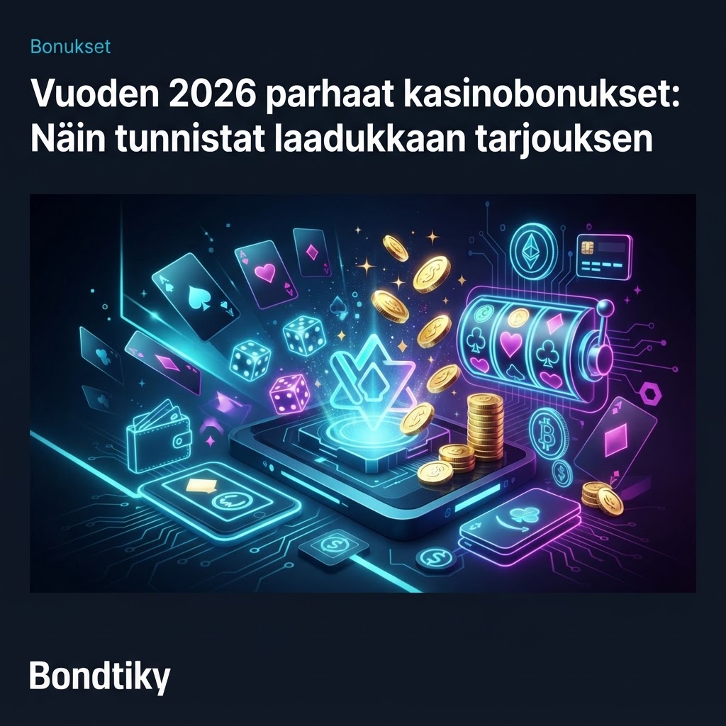 Vuoden 2026 parhaat kasinobonukset: Näin tunnistat laadukkaan tarjouksen