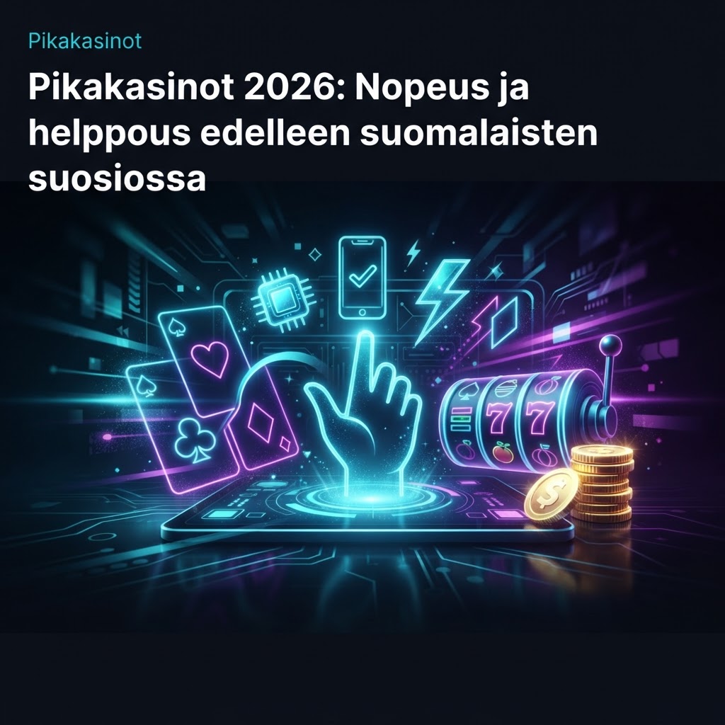 Pikakasinot 2026: Nopeus ja helppous edelleen suomalaisten suosiossa