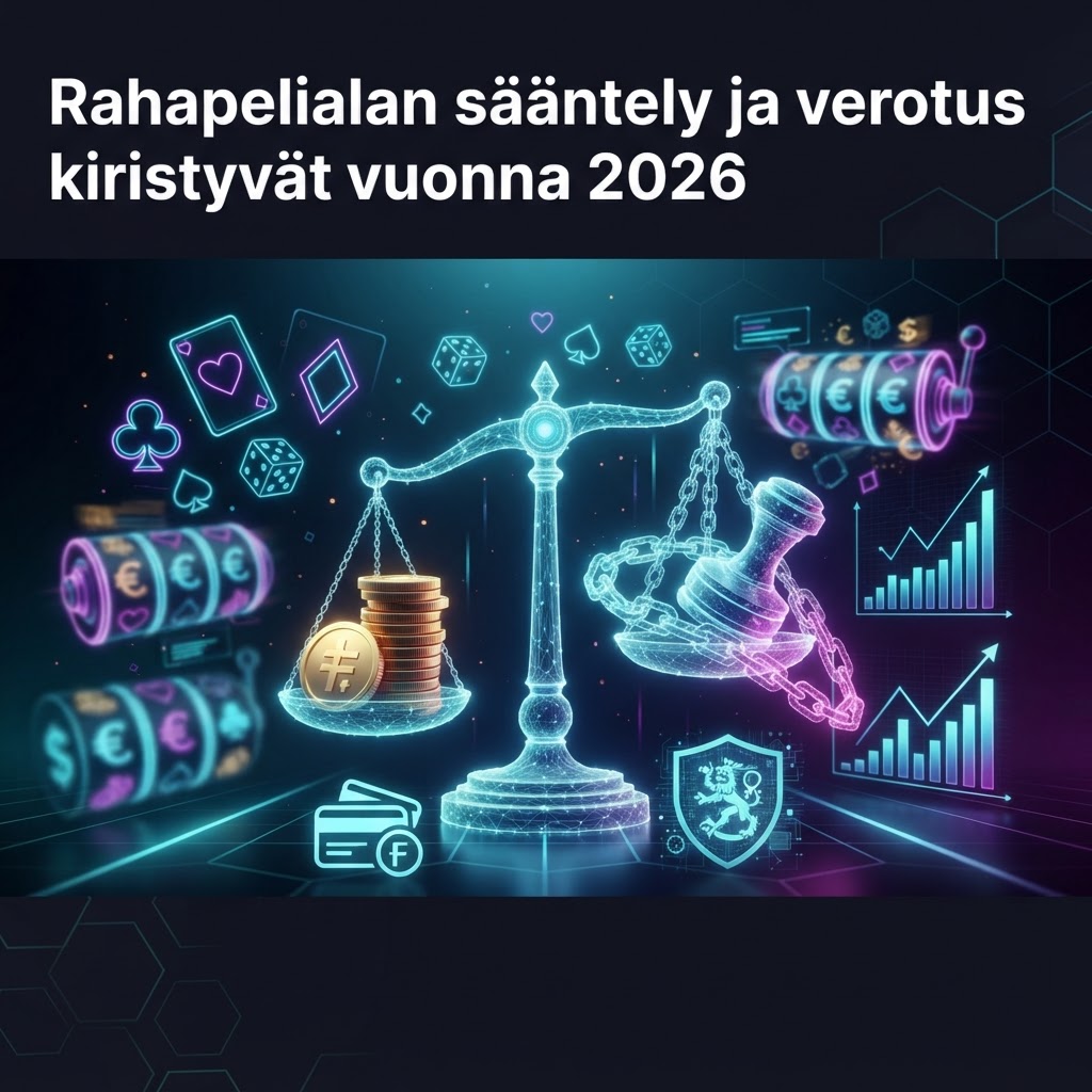 Rahapelialan sääntely ja verotus kiristyvät vuonna 2026