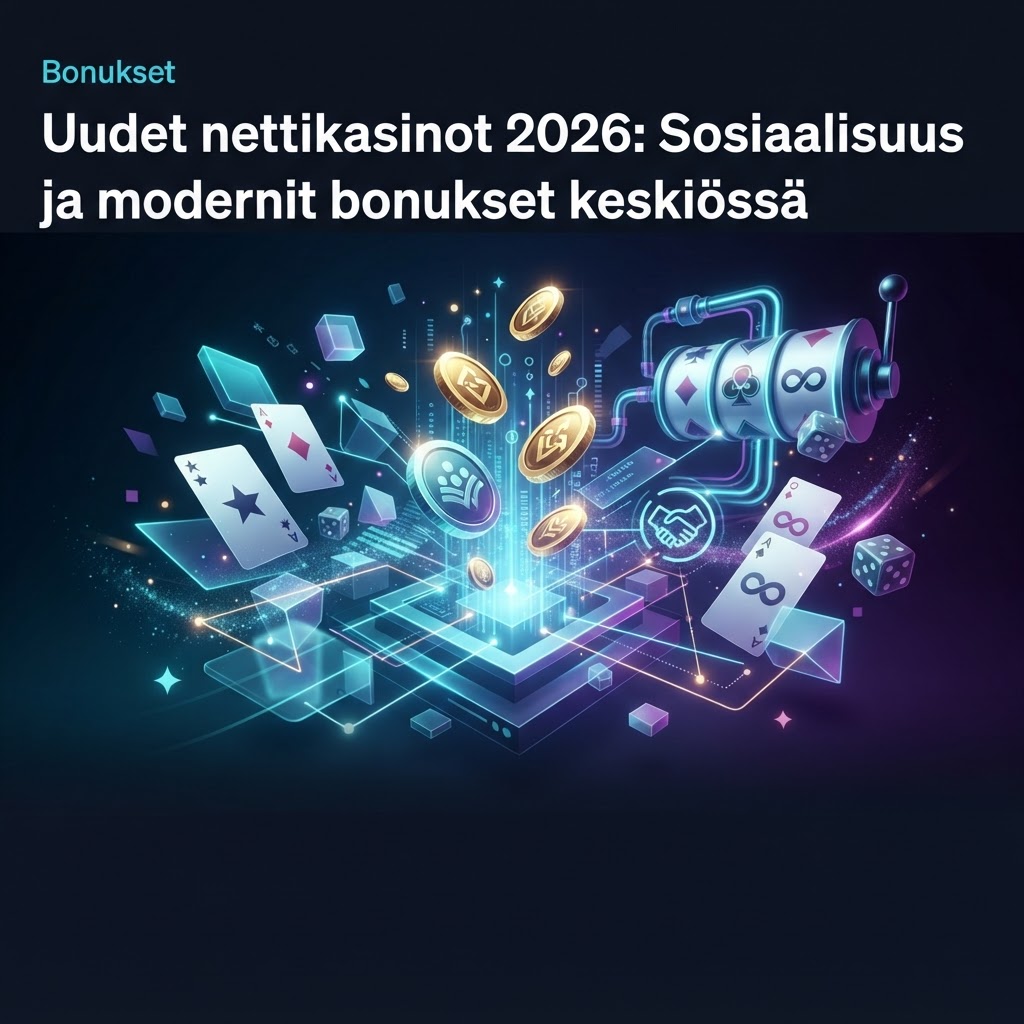 Uudet nettikasinot 2026: Sosiaalisuus ja modernit bonukset keskiössä