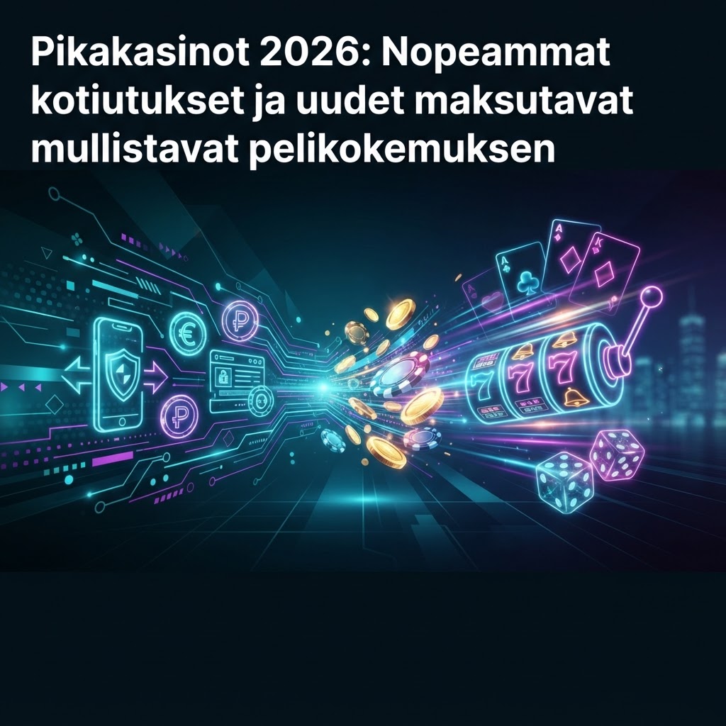 Pikakasinot 2026: Nopeammat kotiutukset ja uudet maksutavat mullistavat pelikokemuksen