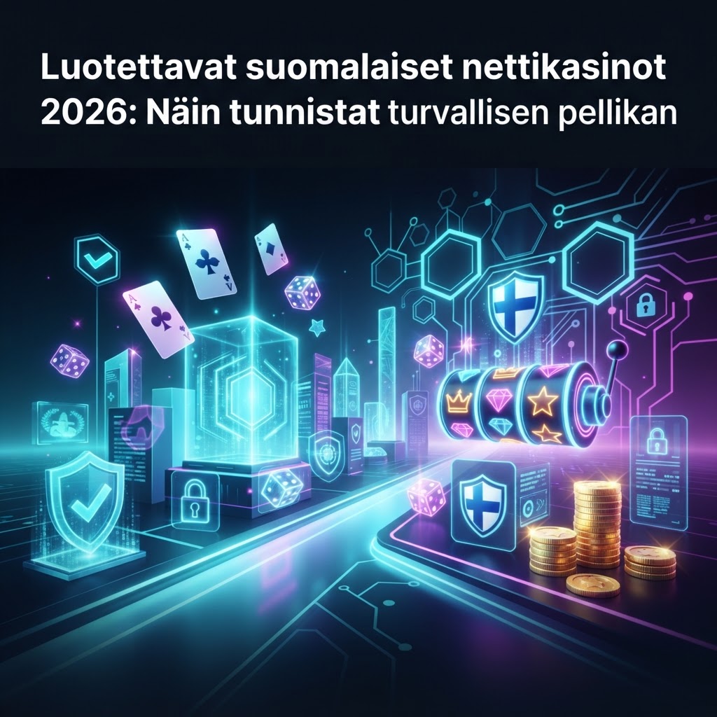 Luotettavat suomalaiset nettikasinot 2026: Näin tunnistat turvallisen pelipaikan