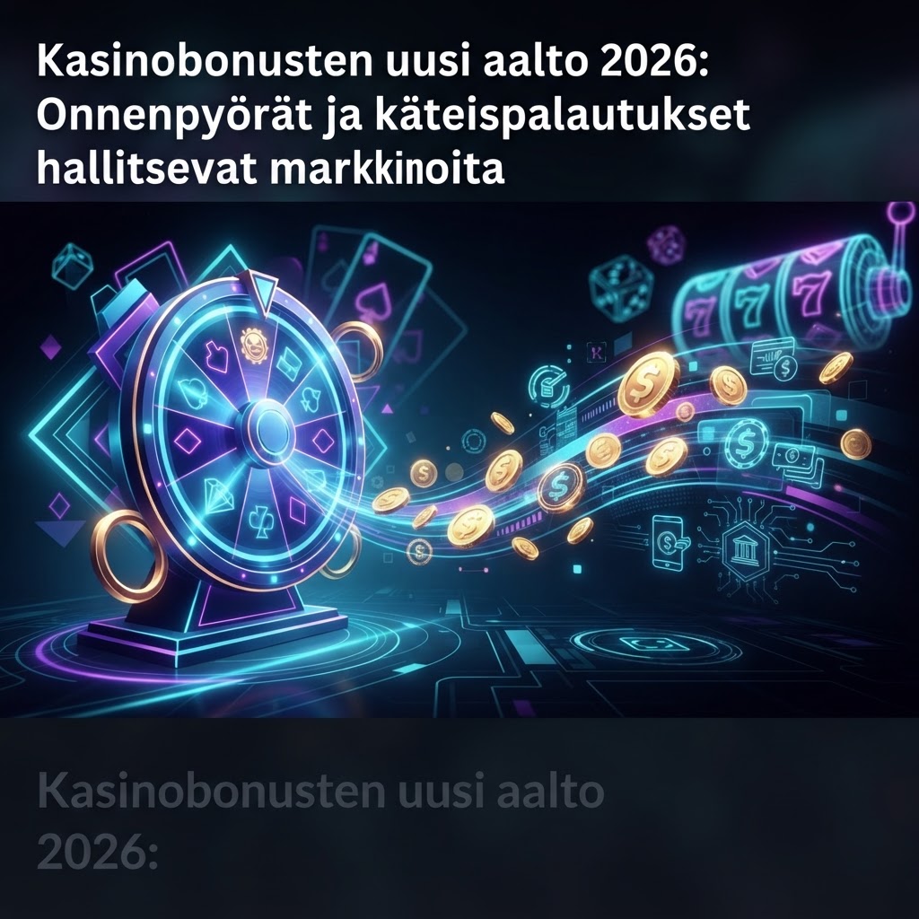 Kasinobonusten uusi aalto 2026: Onnenpyörät ja käteispalautukset hallitsevat markkinoita